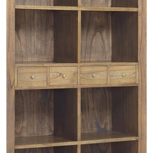 Bibliothèque 6 tiroirs bronze