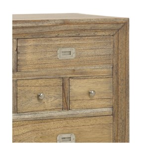 Commode 9 tiroirs bronze bois-bronze