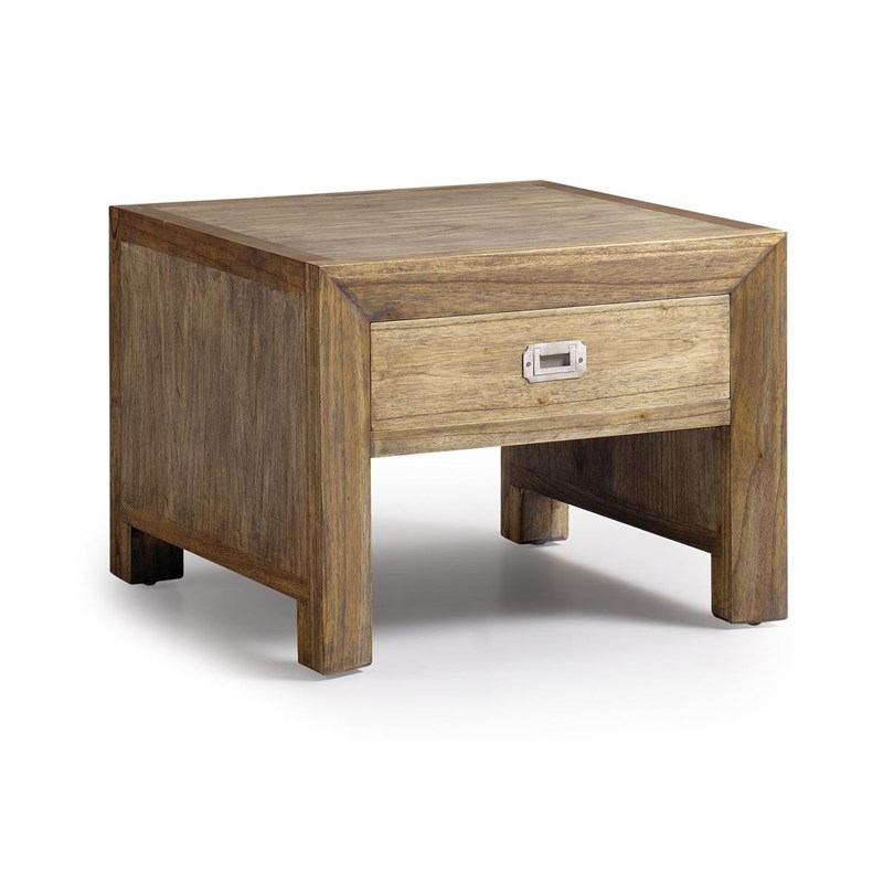 Table basse 1 tiroir bronze bois-bronze