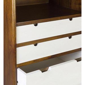 Chiffonnier 4 tiroirs bronze bois-bronze