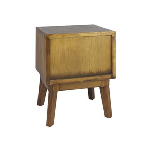 Table de chevet 1 tiroir bronze