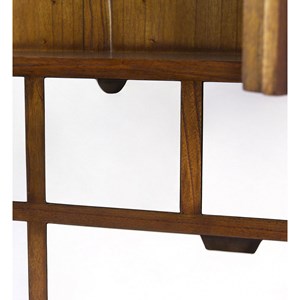 Vaisselier 6 tiroirs bronze bois-bronze