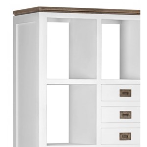 Bibliothèque 3 tiroirs bronze