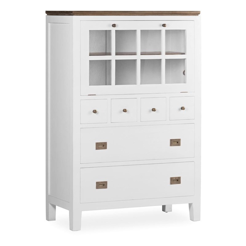 Commode 6 tiiroirs bronze bois-bronze