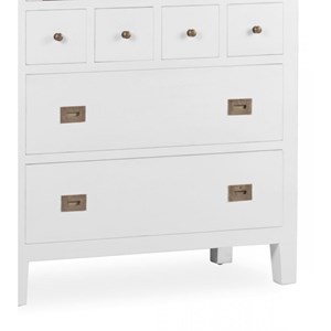 Commode 6 tiiroirs bronze bois-bronze