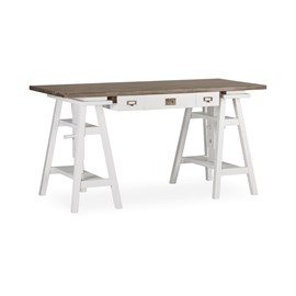 Bureau 3 tiroirs bronze bois-bronze