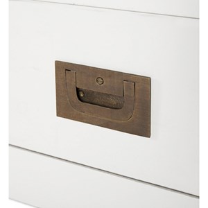 Meuble tv 3 tiroirs bronze bois-bronze