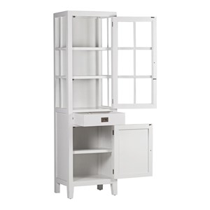 Vaisselier 1 tiroir bronze bois blanc -