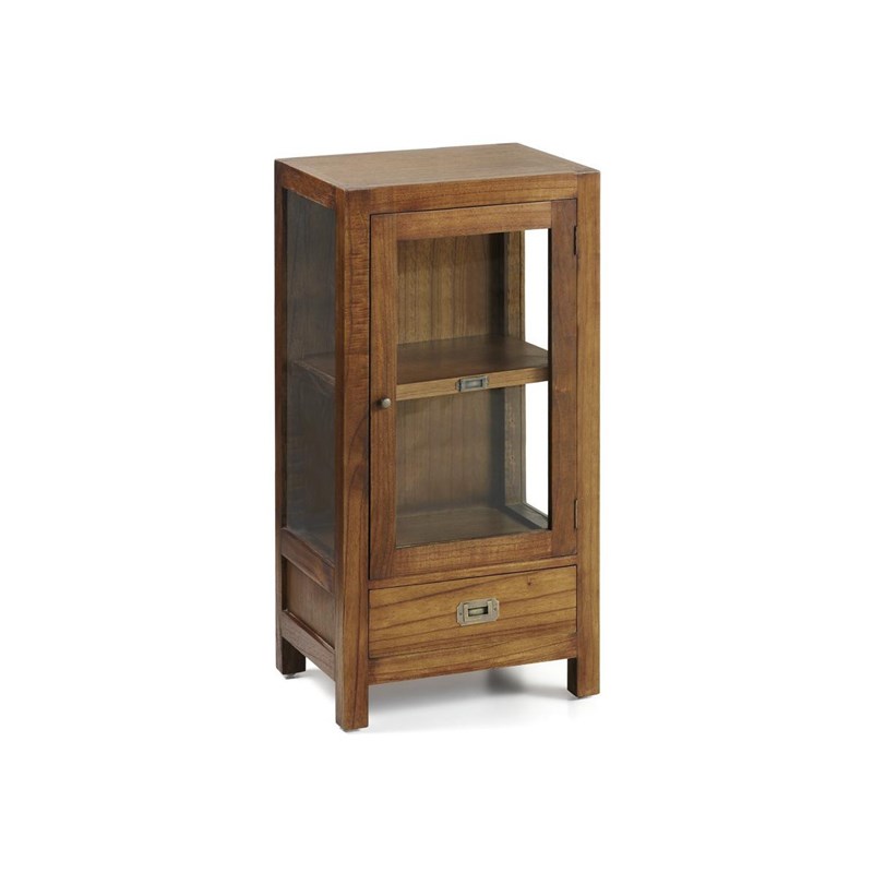 Vaisselier 1 tiroir bronze bois marron -