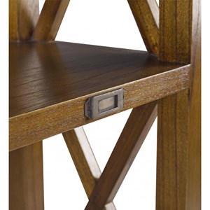 Bibliothèque 2 tiroirs bronze