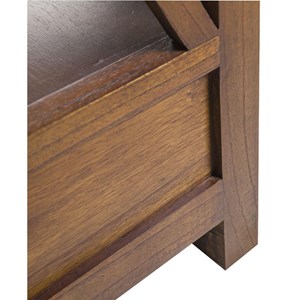 Bibliothèque 2 tiroirs bronze