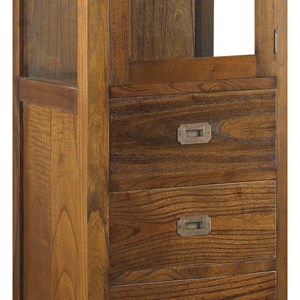 Vaisselier 4 tiroirs bronze bois marron