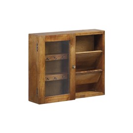 Meuble à clés bronze bois-bronze marron