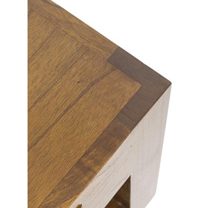 Table basse 1 tiroir bronze bois-bronze