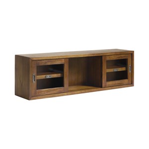 Bibliothèque bronze bois-bronze marron -