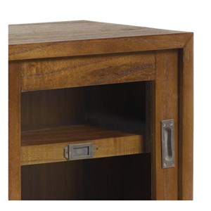 Bibliothèque bronze bois-bronze marron -