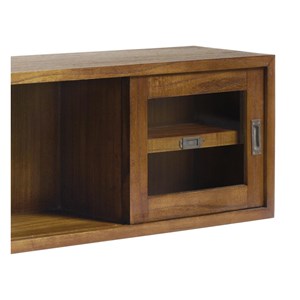 Bibliothèque bronze bois-bronze marron -