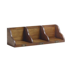 Etagère bronze bois marron - onéline