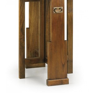 Table à manger bronze bois marron -