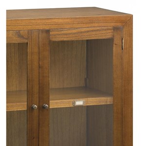 Vaisselier 2 tiroirs bronze bois marron