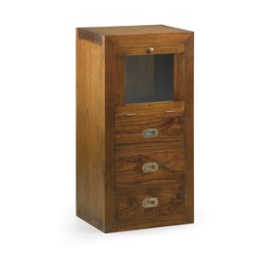 Chiffonnier 3 tiroirs bronze bois-bronze