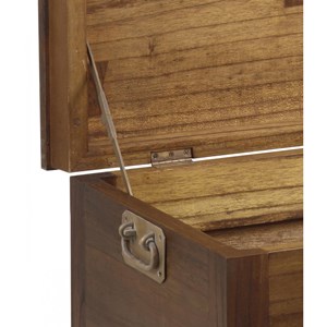 Coffre 2 tiroirs bronze bois-bronze