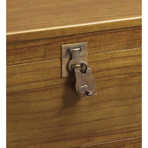 Coffre 2 tiroirs bronze bois-bronze