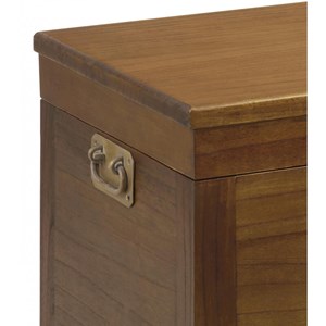 Coffre 2 tiroirs bronze bois-bronze