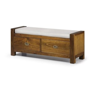 Divan 2 tiroirs bronze bois-bronze