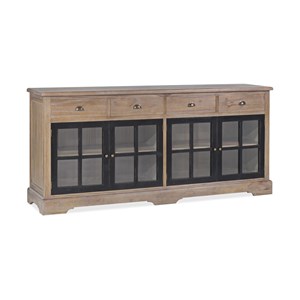 Buffet 4 tiroirs bronze bois-bronze