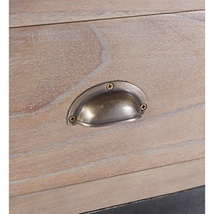 Buffet 4 tiroirs bronze bois-bronze