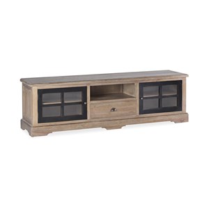Meuble tv 1 tiroir bronze bois-bronze