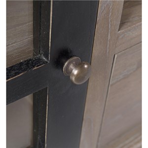 Meuble tv 1 tiroir bronze bois-bronze