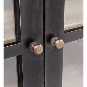 Vaisselier 3 tiroirs bronze bois marron