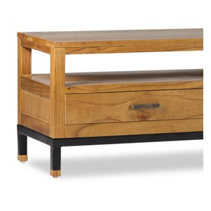 Meuble tv 3 tiroirs bronze bois-bronze