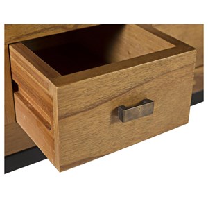 Meuble tv 3 tiroirs bronze bois-bronze