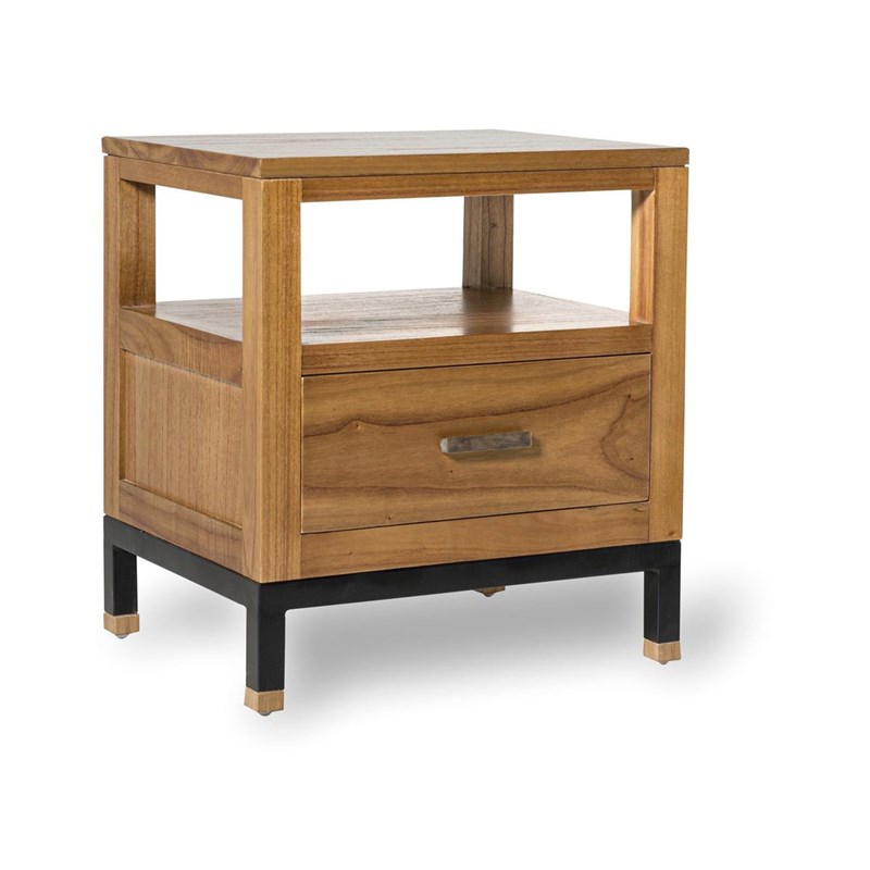 Table de chevet 1 tiroir metal bois