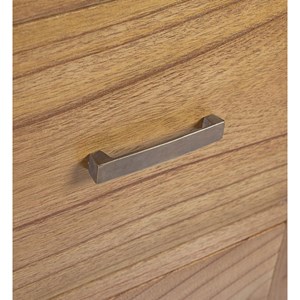 Commode 5 tiroirs metal bois-métal