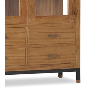 Vaisselier 8 tiroirs metal bois-métal