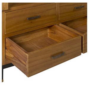 Vaisselier 8 tiroirs metal bois-métal