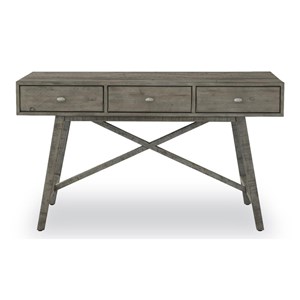 Console 3 tiroirs bois gris - cidalie