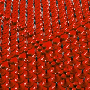 Coussin d'acupression confort rouge