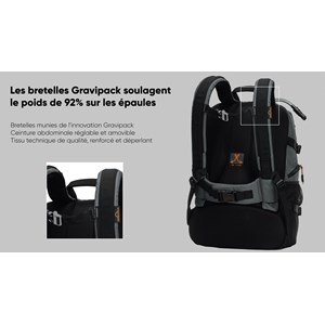 Sac à dos hiking Gris gravipack