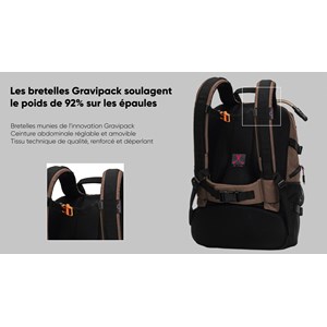 Sac à dos hiking terracota gravipack