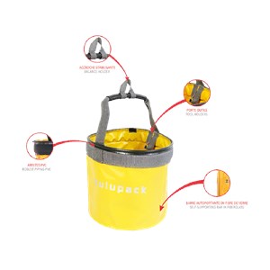 Seau souple & pliable 15l zulupack