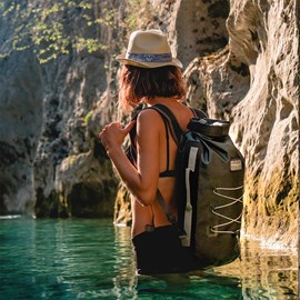 Sac à dos étanche urbain 20l pvc - indy