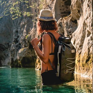 Sac à dos étanche urbain 20l pvc - indy Noir