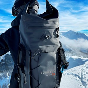 Sac à dos étanche poche à eau 25l-triton Noir