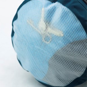 Sac tube étanche 15l fond transparent Bleu