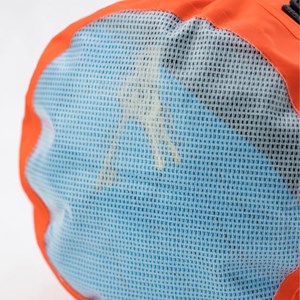 Sac tube étanche 15l fond transparent Orange